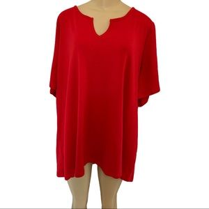 NWT Pennington’s PLUS Red Girlfriend Knit Tee Shirt 14W